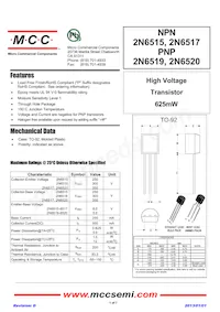 2N6520-AP Datasheet Cover