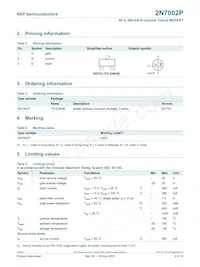 2N7002P Datasheet Page 3