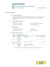 2N7002PW Datasheet Page 2