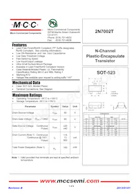 2N7002T-TP Datenblatt Cover