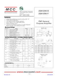 2SA1298-O-AP Datasheet Cover