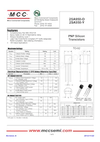 2SA950-O-AP Datasheet Cover
