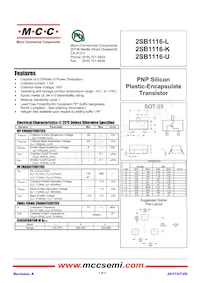 2SB1116-U-TP Datasheet Copertura