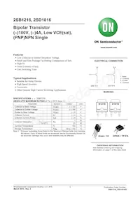 2SB1216T-TL-H Datenblatt Cover