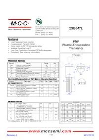 2SB647L-D-AP Datasheet Cover