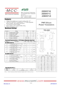 2SB857-D-BP Datasheet Cover