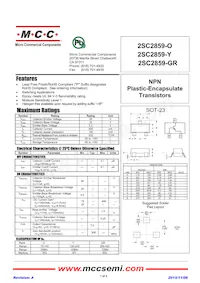 2SC2859-O-TP Datasheet Cover