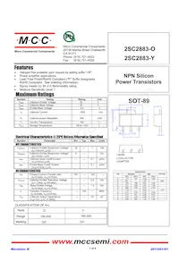 2SC2883-O-TP Datasheet Cover