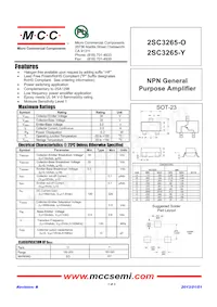 2SC3265-O-TP Datasheet Copertura
