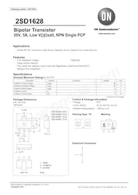 2SD1628F-TD-H Datasheet Cover