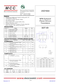 2SD1664-Q-TP Datasheet Cover