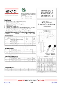 2SD667-C-AP Datasheet Cover