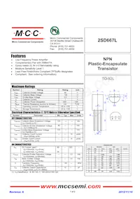 2SD667L-C-AP Datasheet Cover