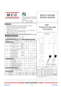 BC327-AP Datasheet Cover