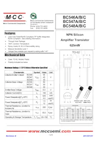 BC546C-AP Datenblatt Cover