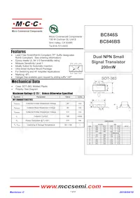 BC846S-TP數據表 封面