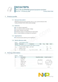 BC847BPN/ZLX Datasheet Page 2