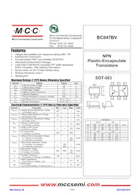 BC847BV-TP Datasheet Cover