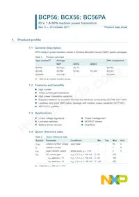 BCP56/ZLX Datasheet Page 2