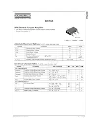 BCP68 Datasheet Page 2