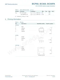 BCP68-25/ZLX Datasheet Page 3