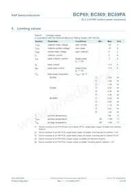 BCP69-16/ZLX Datasheet Pagina 5