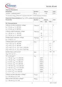 BCV29E6327HTSA1 Datasheet Page 2
