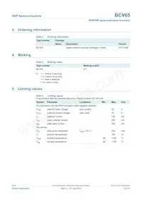 BCV65 Datasheet Page 3