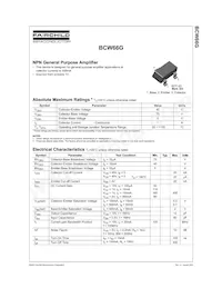 BCW66G Datasheet Page 2