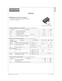 BCX19 Datasheet Page 2