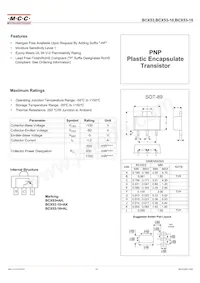 BCX53-10-TP Datasheet Cover