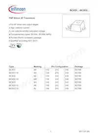 BCX5316E6327HTSA1 Datasheet Cover