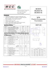 BCX55-10-TP Datasheet Cover