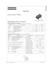 BCX70G Datasheet Page 2