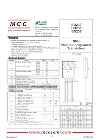 BD237-BP Datasheet Copertura