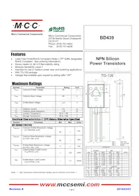 BD439-BP Datasheet Copertura