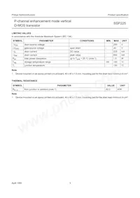 BSP225 Datasheet Page 4