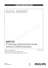 BSP250 Datasheet Pagina 2