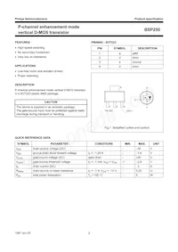 BSP250 Datasheet Page 3