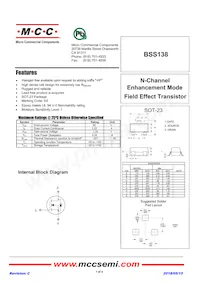 BSS138-TP Datasheet Cover