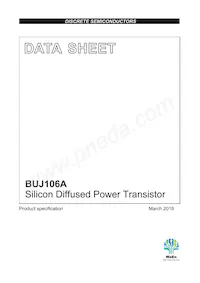 BUJ106A Datasheet Cover