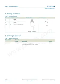 BUJ303AX Datasheet Page 2
