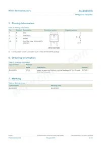 BUJ303CD Datasheet Page 2
