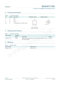 BUK6217-55C Datasheet Page 2