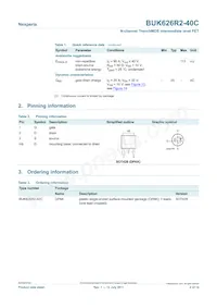 BUK626R2-40C Datasheet Page 2