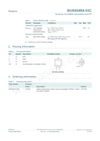 BUK664R4-55C Datasheet Page 2