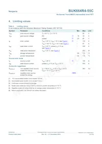 BUK664R4-55C Datasheet Pagina 3
