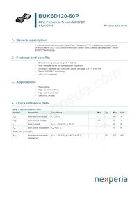 BUK6D120-60PX Datasheet Cover