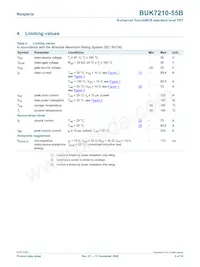 BUK7210-55B Datasheet Page 3