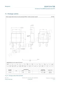 BUK7214-75B Datasheet Page 9